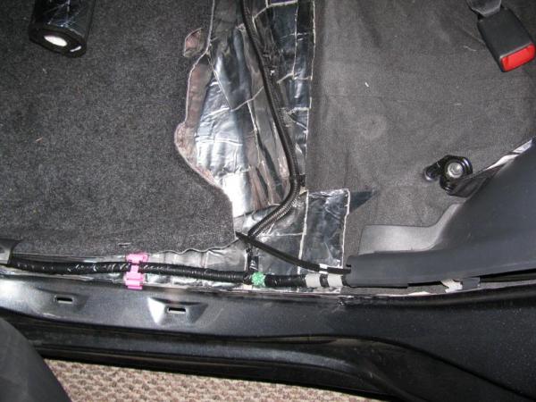 Passenger floor area, drivers side. I still need to lay some Ensolite on top of the RAAMmat to finish up the rear seat area.