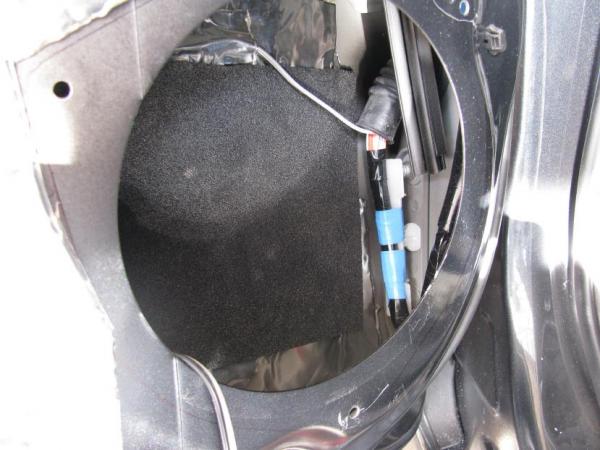 A single square of Ensolite directly behind the speaker as recommended by RAAMaudio.