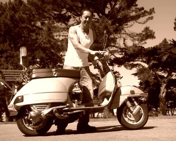 1980 Piaggio Vespa P200e. I found this awesome specimentn of a scooter. It only had 1600 miles on her. I great way for my wife and I to enjoy a Summer day in San Francisco.