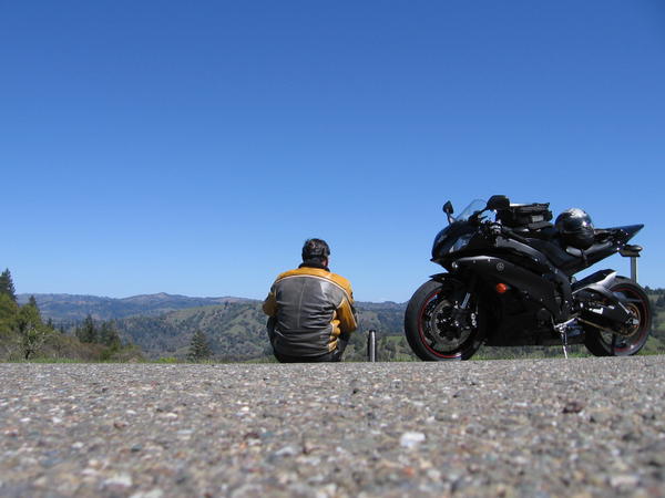 My 2006 Yamaha YZF-R6. Doing a 400 mile day ride. Awesome bike!