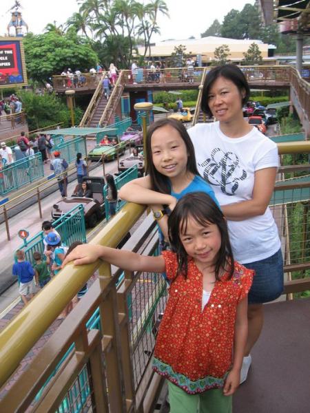 2010 Summer vacation fun! Road trip around California. Spent a few days in Disneyland. The girls drive "AutoPia" by themselves for the first time.