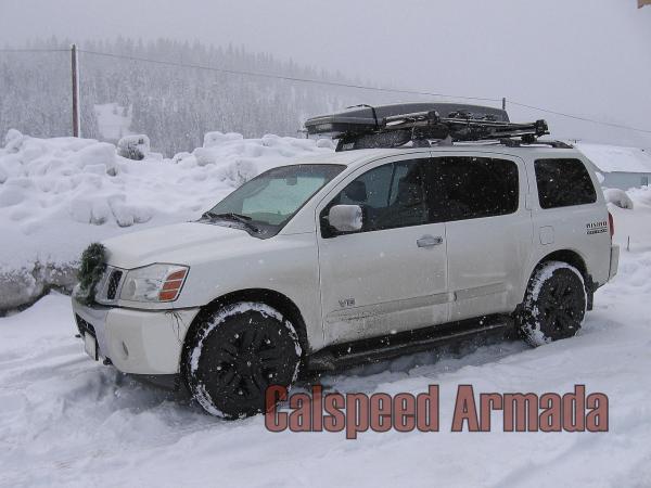 2006 Nissan Armada NISMO 4x4 LE Package. This thing is a beast of a family car. Horrible on fuel but great for roadtrips.