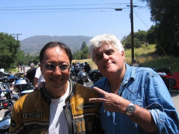 Jay and I. He never has "helmet hair".  I dont get it!